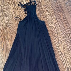 Anthropologie Elegant Black Backless Dress